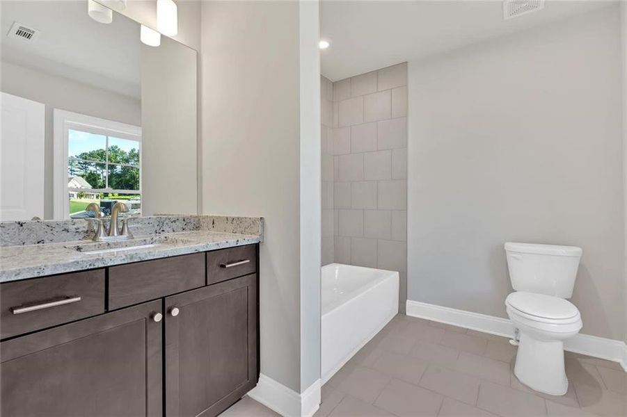 Furnished interior view inside a new home in Ford Landing, Acworth (Image 6).