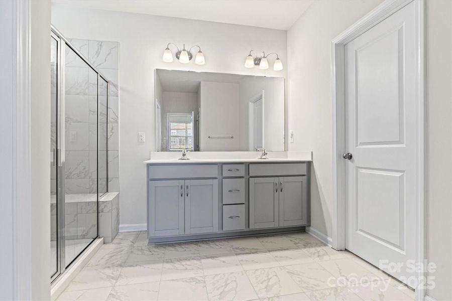 Furnished interior view inside a new home in Waxhaw Landing, Monroe (Image 26).