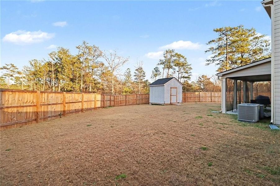 Exterior details and patio area of a home in , Lithonia (Image 25).
