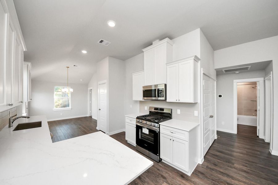 Furnished interior view inside a new home in , Cleveland (Image 7).