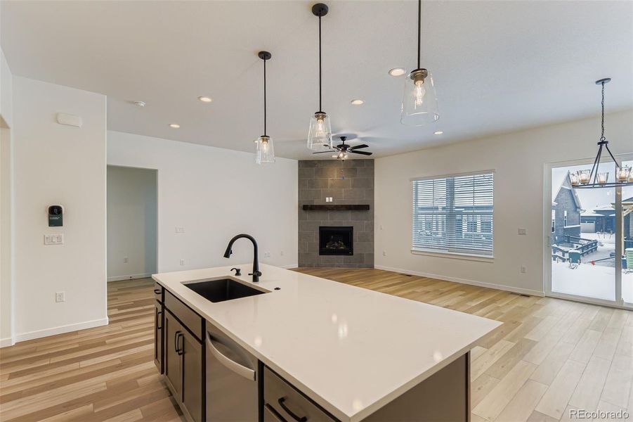 Furnished interior view inside a new home in Hilltop 55+ at Inspiration 55s, Aurora (Image 11).