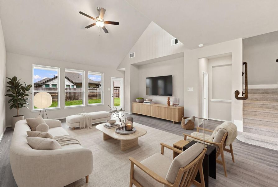 Furnished interior view inside a new home in The Trails, New Caney (Image 13).