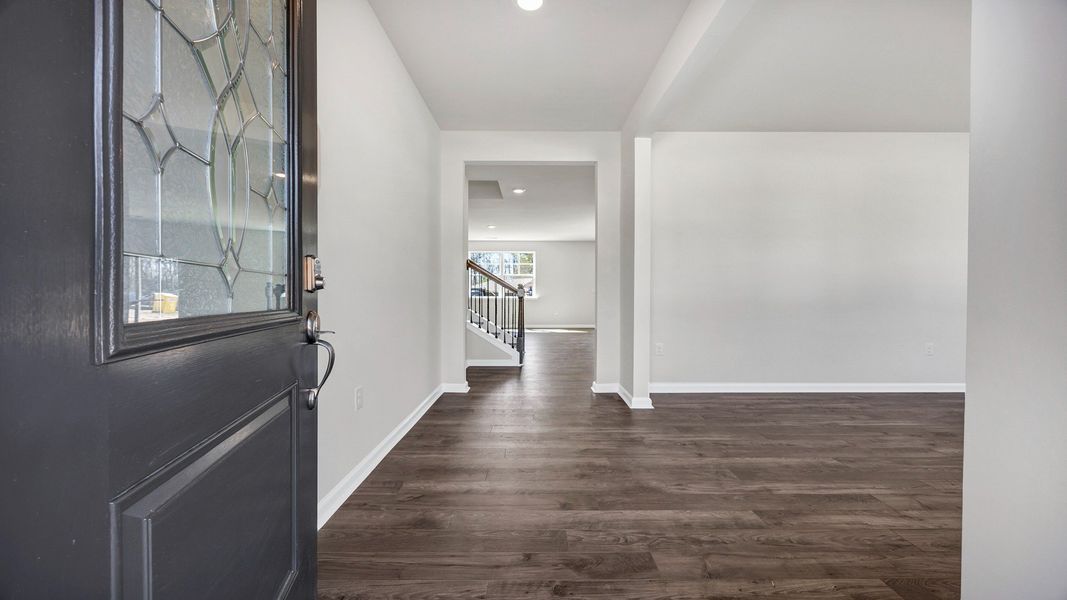 Representative furnished interior of a home built from the HAYDEN by D.R. Horton in Leatherstone, Blythewood (Image 8).