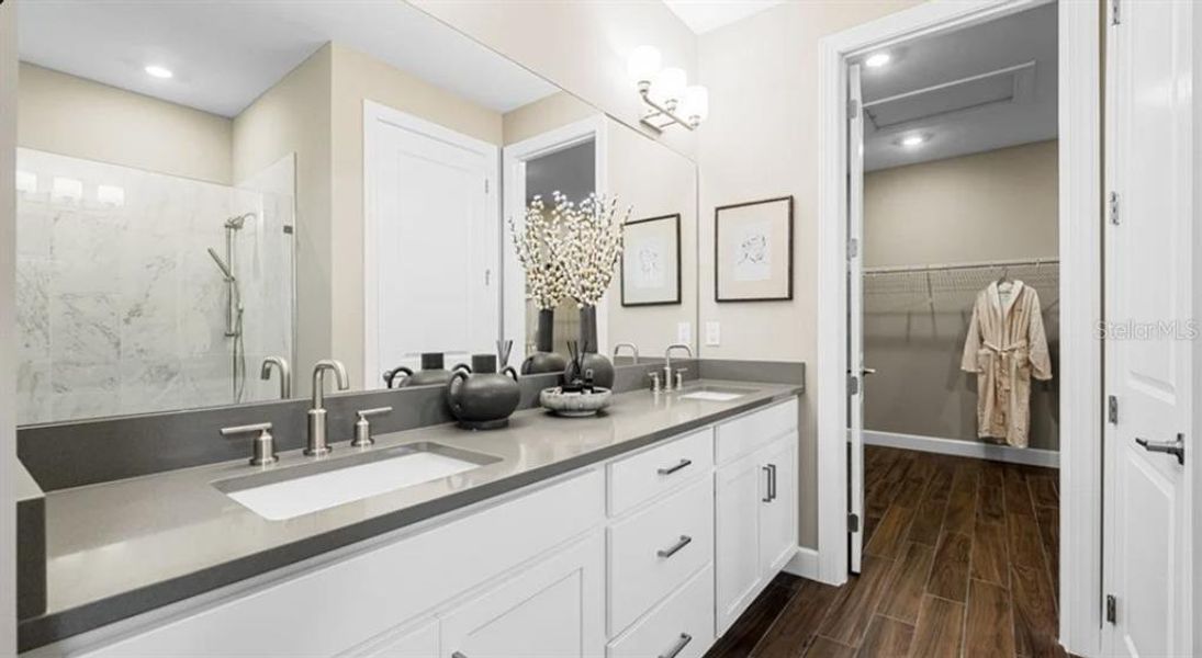 Furnished interior view inside a new home in Esplanade at Center Lake Ranch, St. Cloud (Image 15).