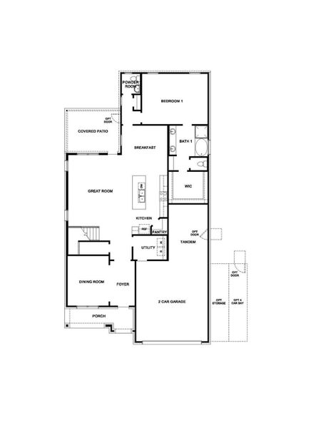 2D floor plan layout of this home in River Ranch Estates, Dayton, TX (Image 3).