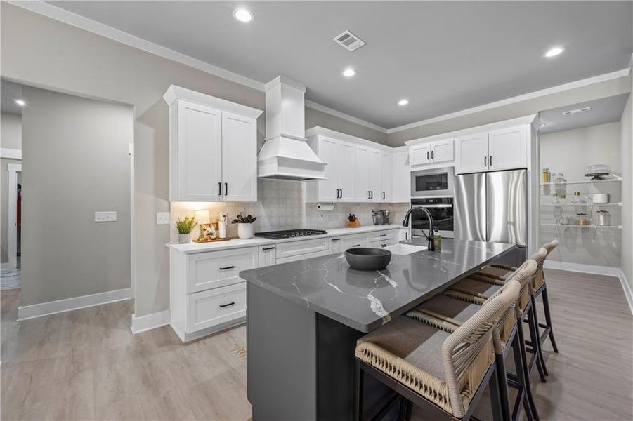 Furnished interior view inside a new home in , Monroe (Image 9).