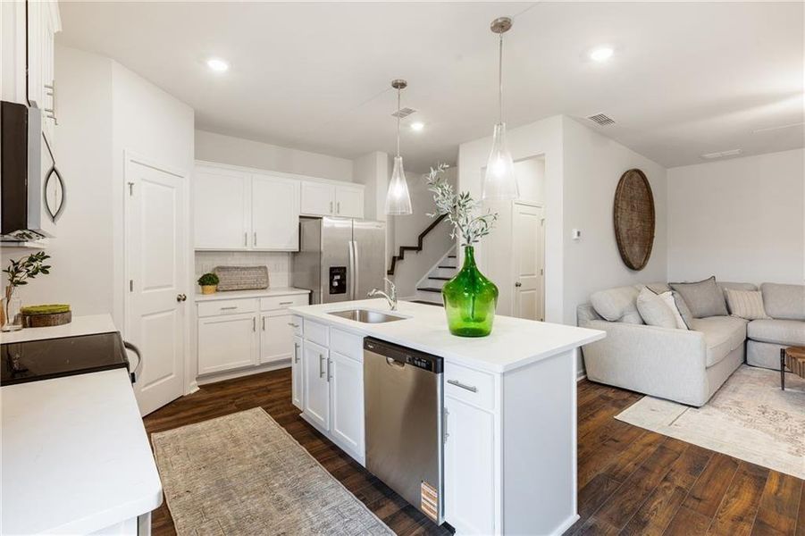 Furnished interior view inside a new home in , Conyers (Image 25).