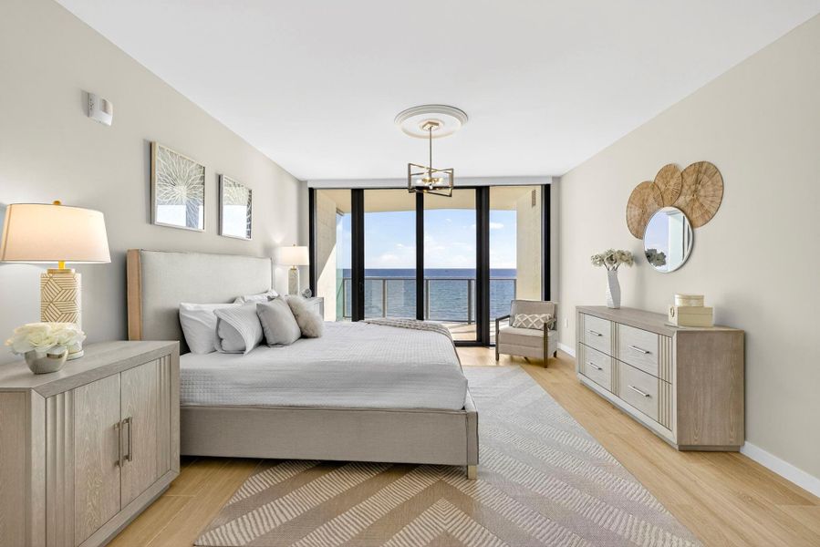 Furnished interior view inside a new home in , Pompano Beach (Image 8).