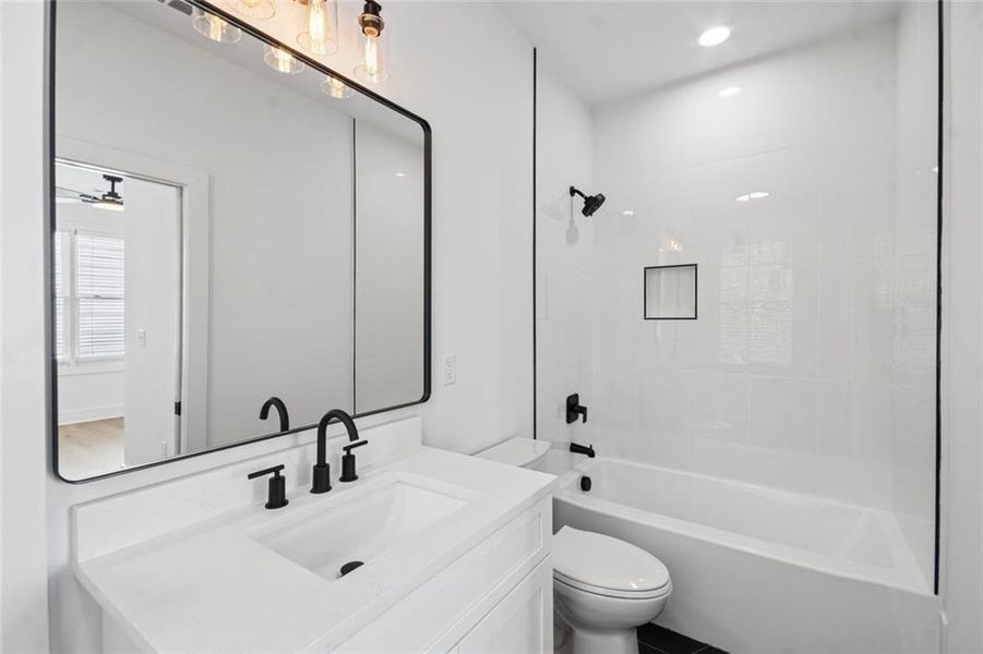 Furnished interior view inside a new home in , Atlanta (Image 13). Furnished interior view inside a new home in , Atlanta (Image 13).