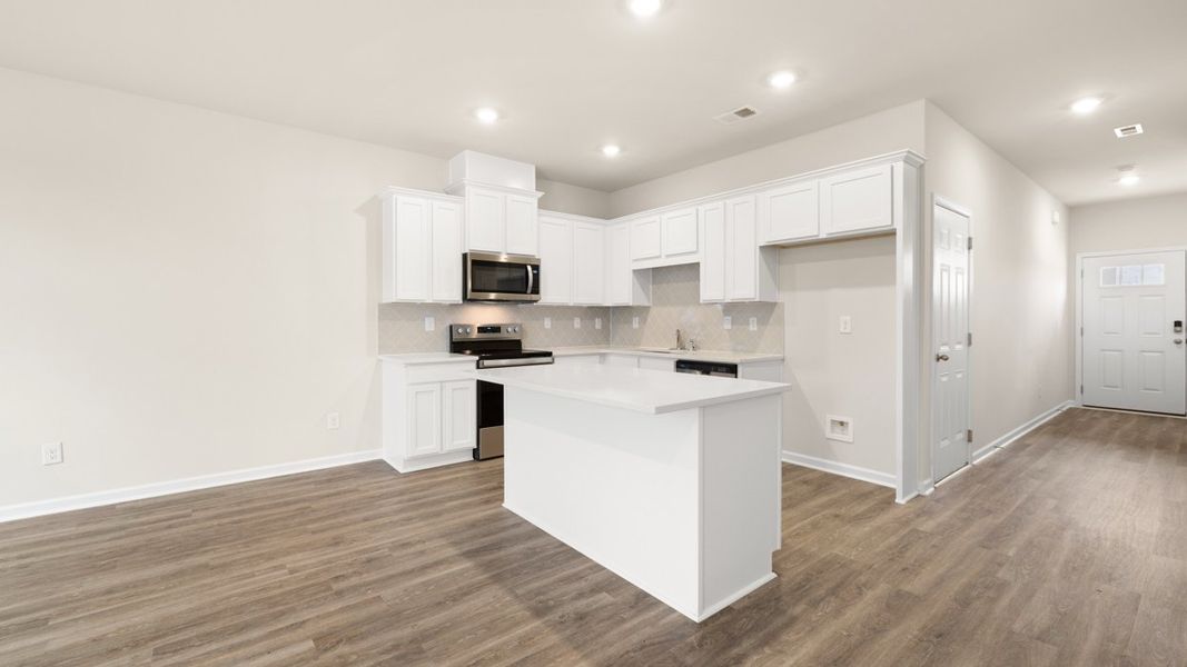 Furnished interior view inside a new home in The Gables at Agricultural Village, Perry (Image 5).