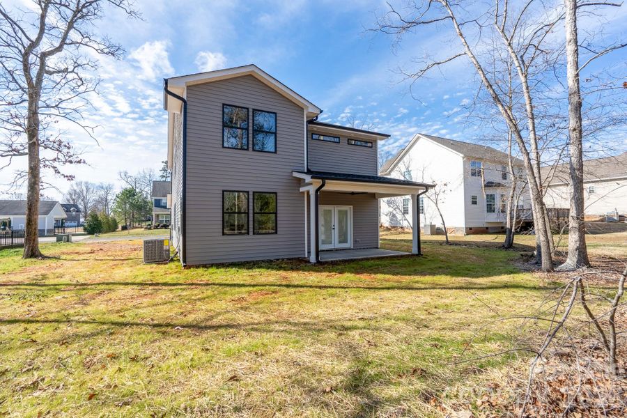 Exterior details and patio area of a home in , Locust (Image 21).