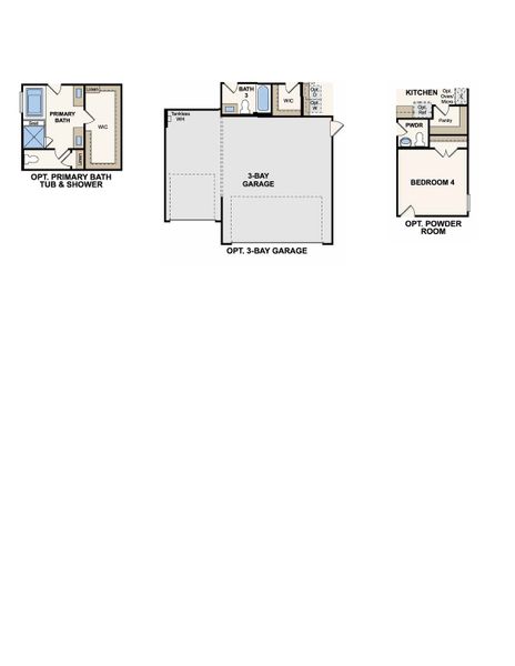 2D floor plan layout of this home in Anna Town Square, Anna, TX (Image 5). 2D floor plan layout of this home in Anna Town Square, Anna, TX (Image 5).