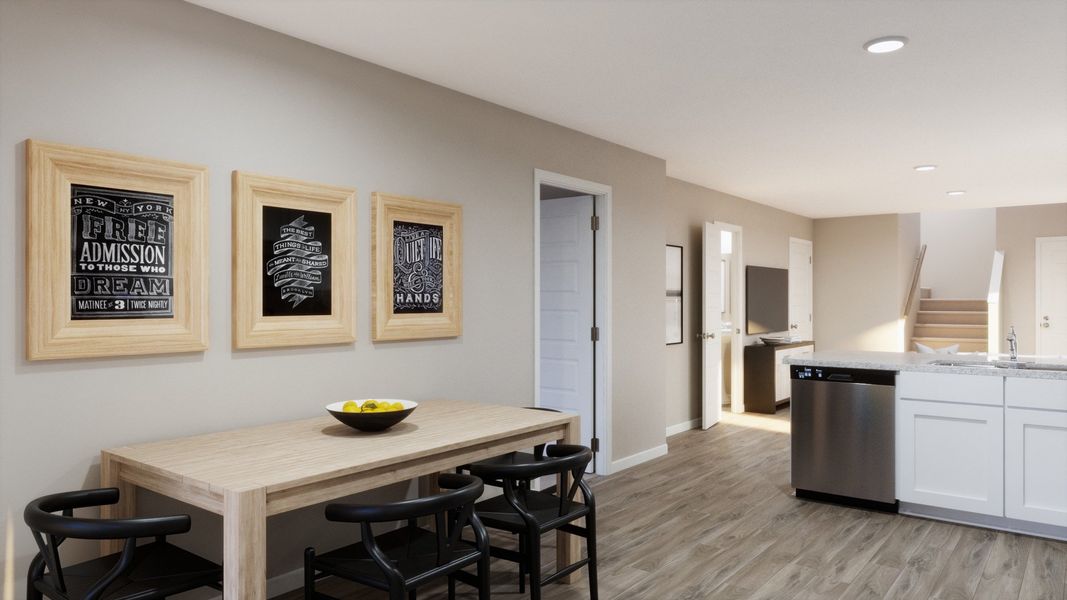 Representative furnished interior of a home built from the The Nottingham by Legend Homes in Townsend Reserve, Splendora (Image 8).