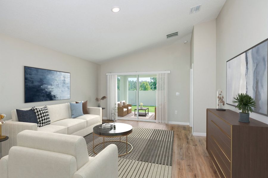 Furnished interior view inside a new home in Scenic Terrace, Haines City (Image 4).