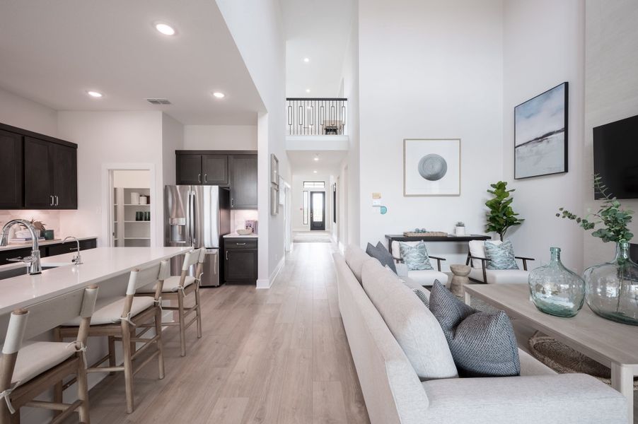 Representative furnished interior of a home built from the Goldeneye by Tri Pointe Homes in Jubilee 50′, Hockley (Image 72).