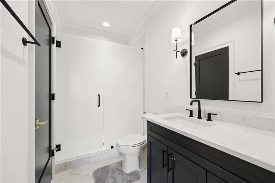 Furnished interior view inside a new home in , Suwanee (Image 42).