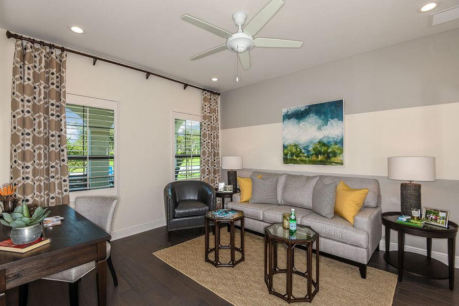 Representative furnished interior of a home built from the Starlight 2 by Neal Communities in Verandah, Fort Myers (Image 10).