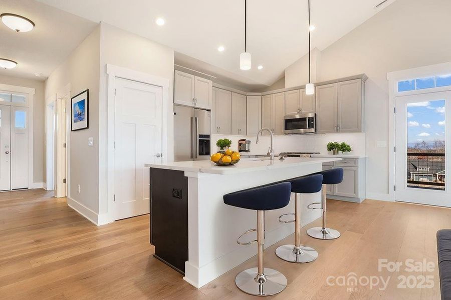 Kitchen (virtually staged)