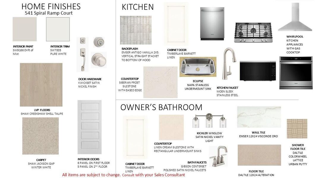 Sample of building materials used in homes in Point Hope - Village Collection, Charleston (Image 35).