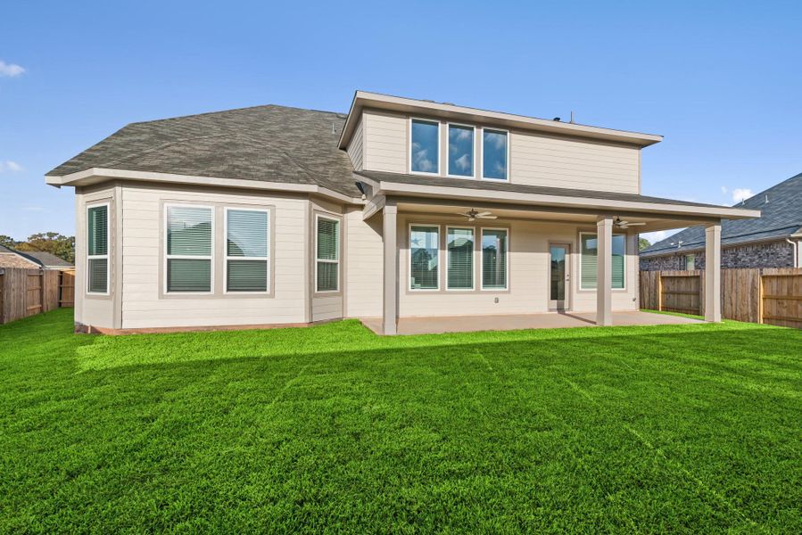 Exterior details and patio area of a home in Moran Ranch, Willis (Image 10). Exterior details and patio area of a home in Moran Ranch, Willis (Image 10).