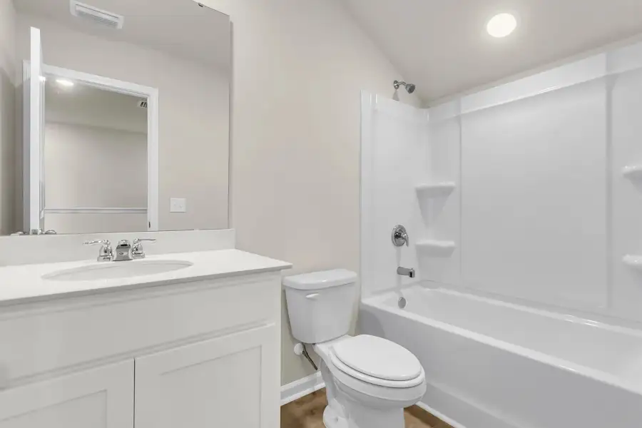 Secondary bath designed for convenience and comfort.