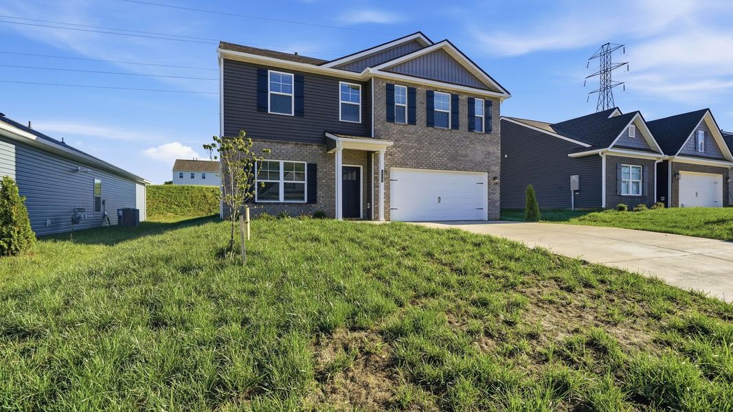 Front exterior of a new home in Fieldcrest Acres, Blountville, TN, highlighting curb appeal (Image 17).