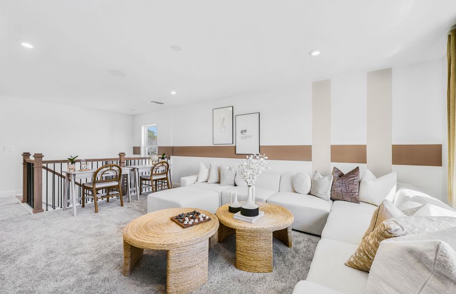 Furnished interior view inside a new home in Haverhill Estates, Dacula (Image 3).