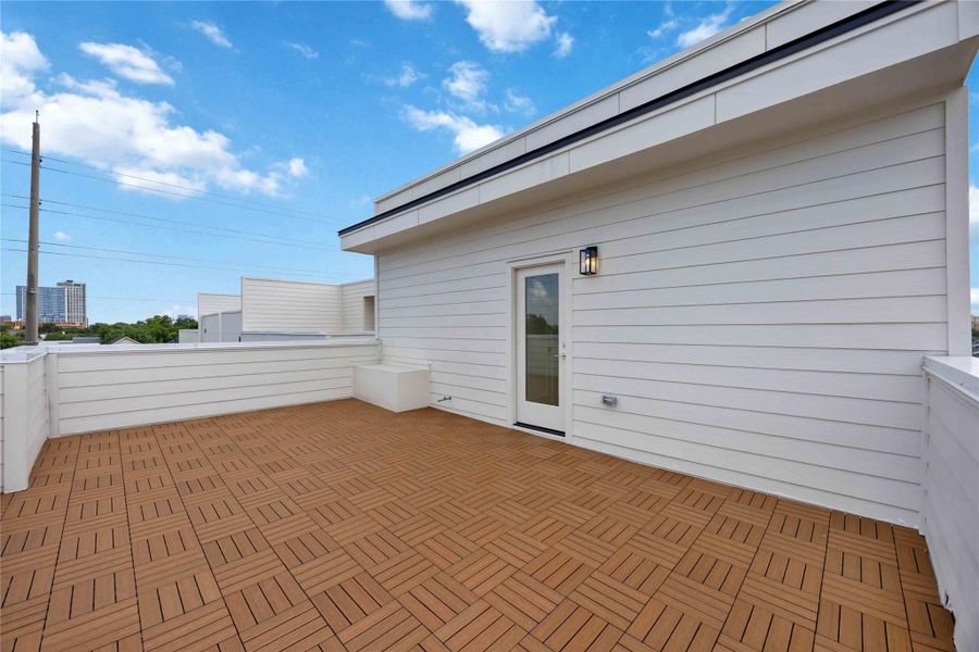 Exterior details and patio area of a home in , Houston (Image 17). Exterior details and patio area of a home in , Houston (Image 17).