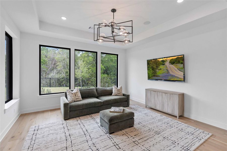 Furnished interior view inside a new home in , Spring (Image 41).