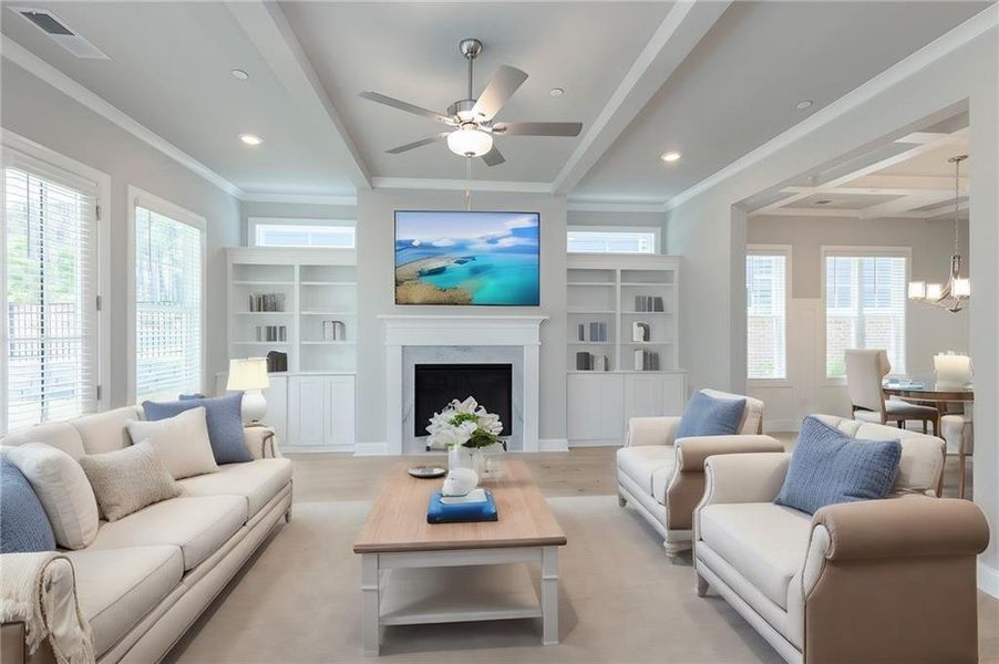 Furnished interior view inside a new home in Livingstone Park, Kennesaw (Image 10).