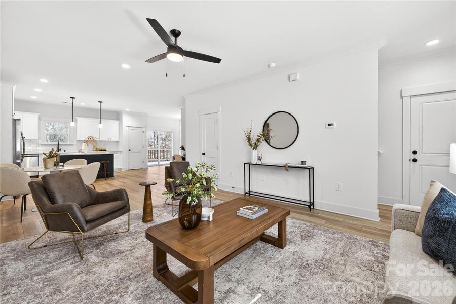 Furnished interior view inside a new home in , Charlotte (Image 9).