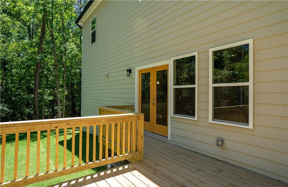 Exterior details and patio area of a home in , Snellville (Image 3).