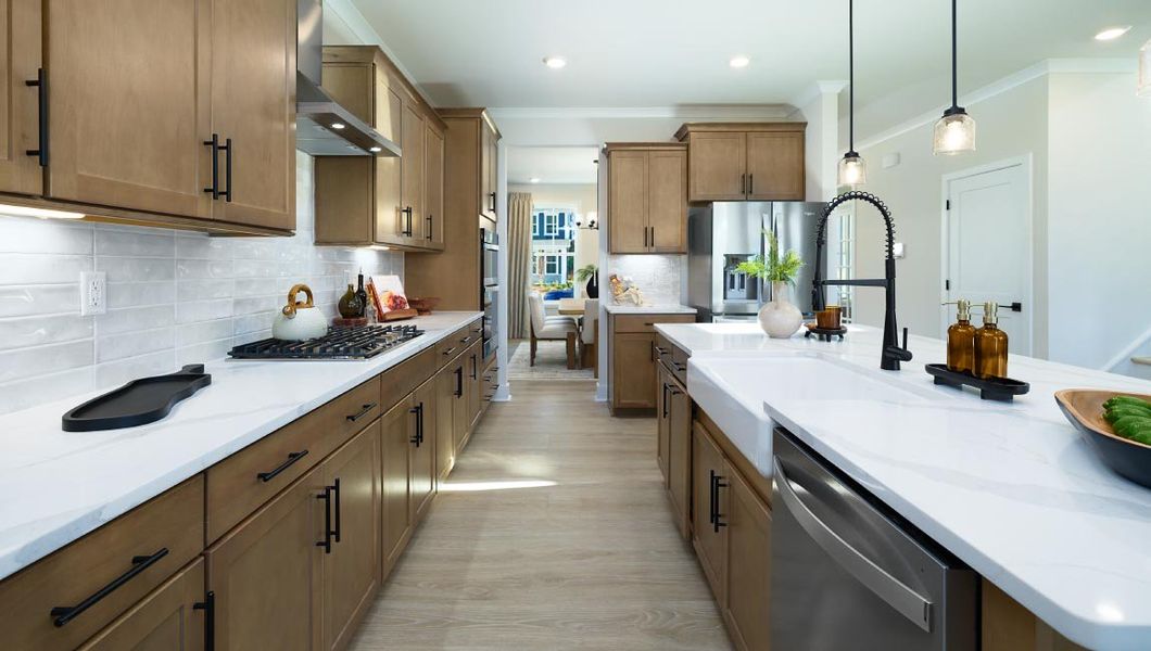 Furnished interior view inside a new home in Westport, York (Image 10).