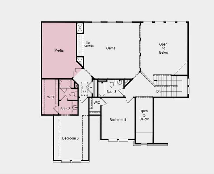 Additional Highlights Include: Bedroom 5 with bath 4 in place of study and powder room, media room, study in place of dining room Additional Highlights Include: Bedroom 5 with bath 4 in place of study and powder room, media room, study in place of dining room