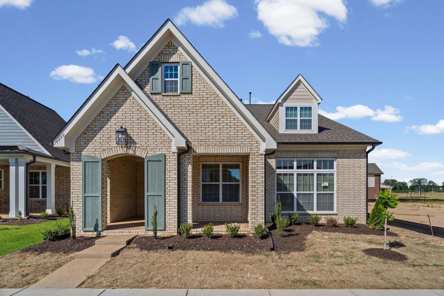 Front exterior of a new home in Lockwood, Collierville, TN, highlighting curb appeal (Image 2).