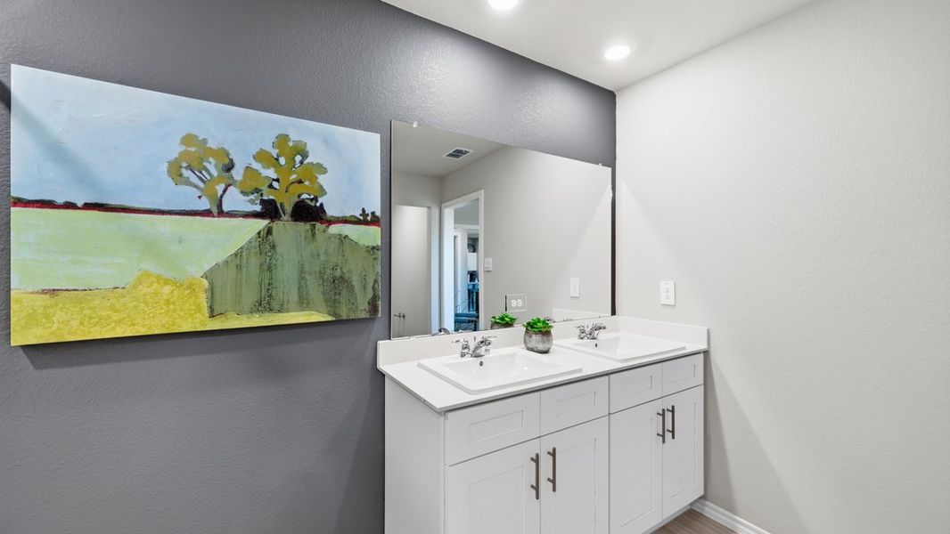 Furnished interior view inside a new home in Lonestar at Liberty Trails, Fort Worth (Image 23).