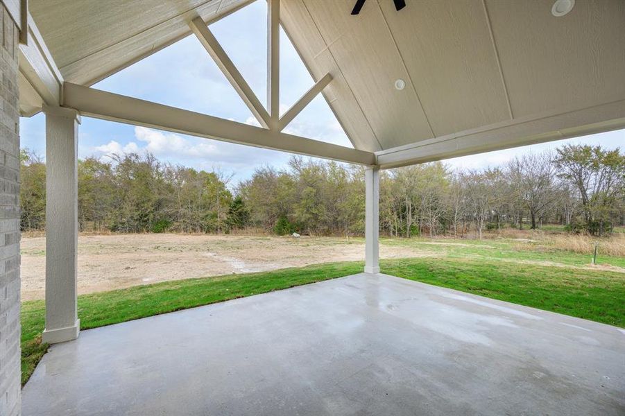 Exterior details and patio area of a home in , Terrell (Image 24).