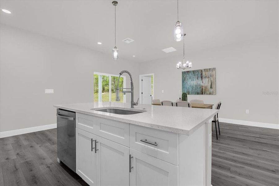 Furnished interior view inside a new home in , Dunnellon (Image 14).