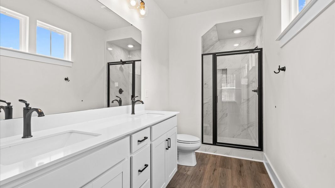 Furnished interior view inside a new home in Aspen Ridge, Lyman (Image 26).