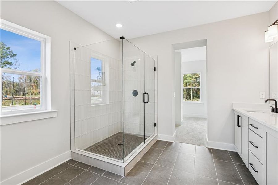 Furnished interior view inside a new home in Settingdown Farms, Cumming (Image 7).