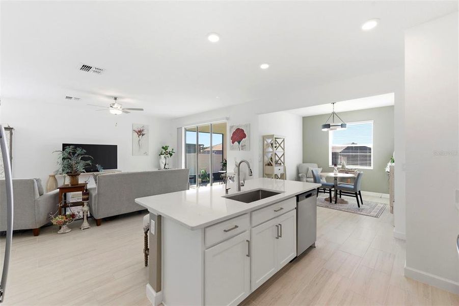 Furnished interior view inside a new home in , San Antonio (Image 12).