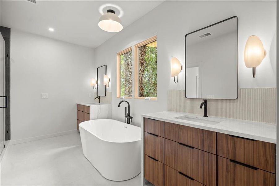 Furnished interior view inside a new home in , Atlanta (Image 14). Furnished interior view inside a new home in , Atlanta (Image 14).