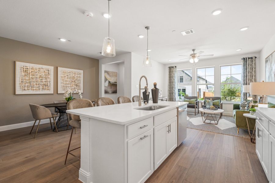 Representative furnished interior of a home built from the Princeton by Beazer Homes in Waterbend, Euless (Image 7).