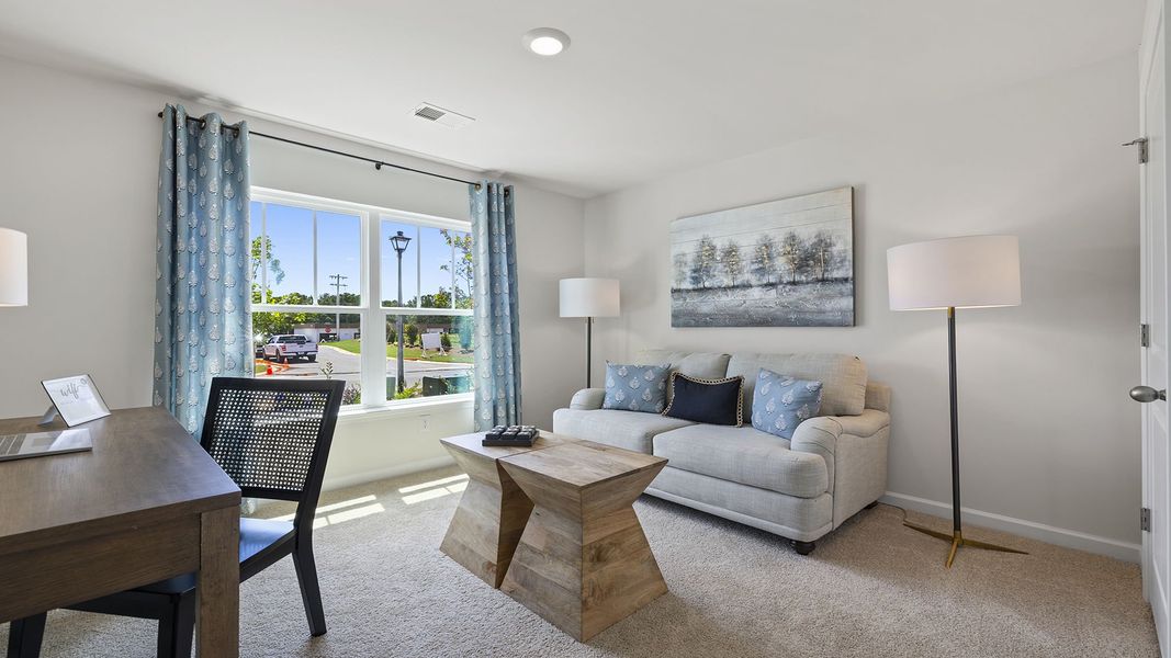 Representative furnished interior of a home built from the Aria by D.R. Horton in Rocky River Ridge, Anderson (Image 7).