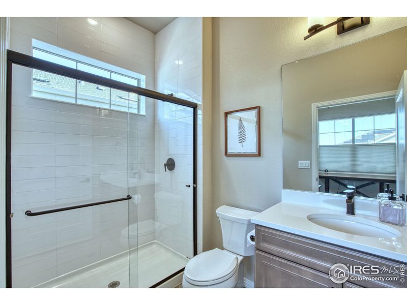 Main floor bathroom off of bedroom