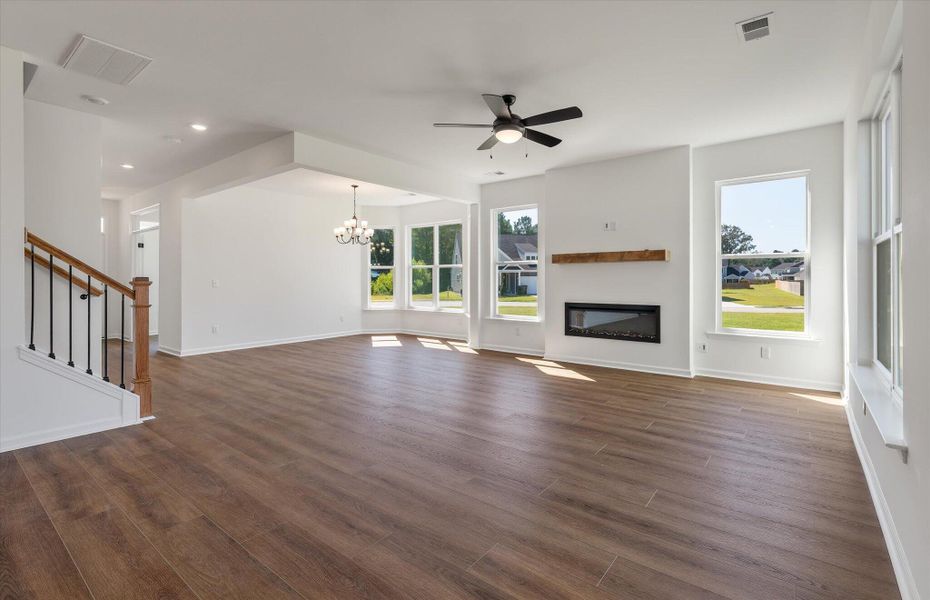 Spacious, unfurnished interior of a new home in Oakley Pointe, Moncks Corner (Image 19). Spacious, unfurnished interior of a new home in Oakley Pointe, Moncks Corner (Image 19).