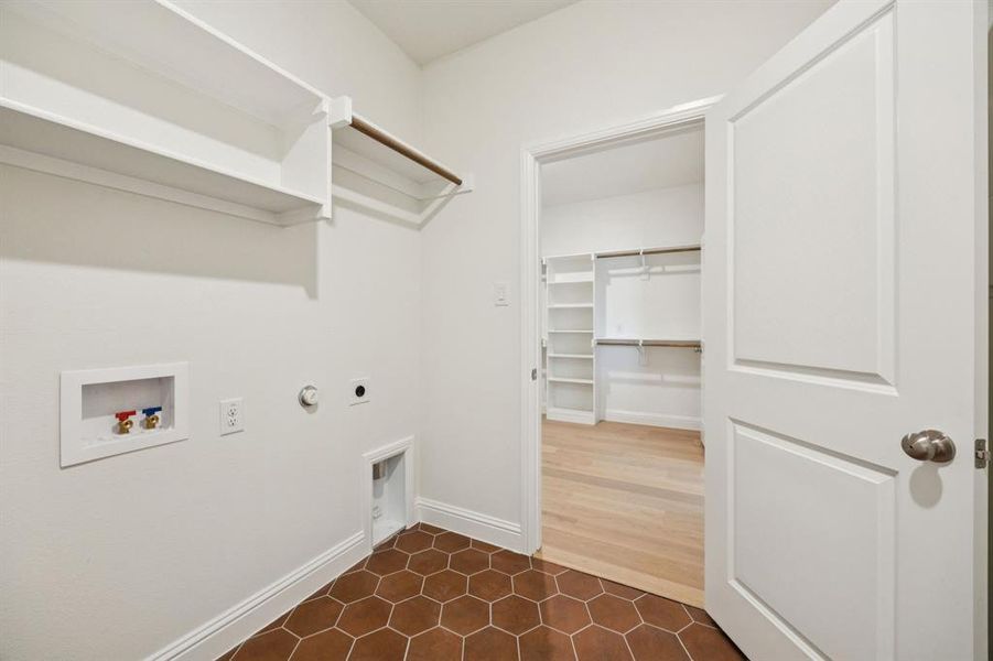 Furnished interior view inside a new home in The Reserve At Brock, Weatherford (Image 18).