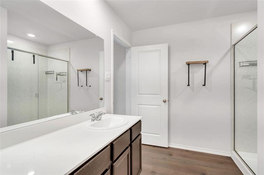 Furnished interior view inside a new home in Enclave at Pecan Creek, Krugerville (Image 13). Furnished interior view inside a new home in Enclave at Pecan Creek, Krugerville (Image 13).