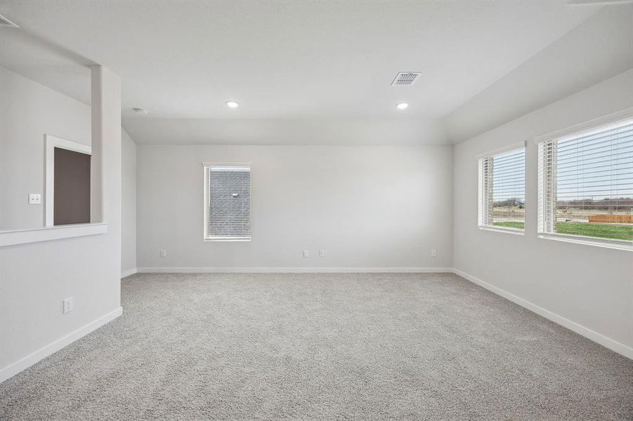 Game Room in the Masters home plan by Trophy Signature Homes – REPRESENTATIVE PHOTO