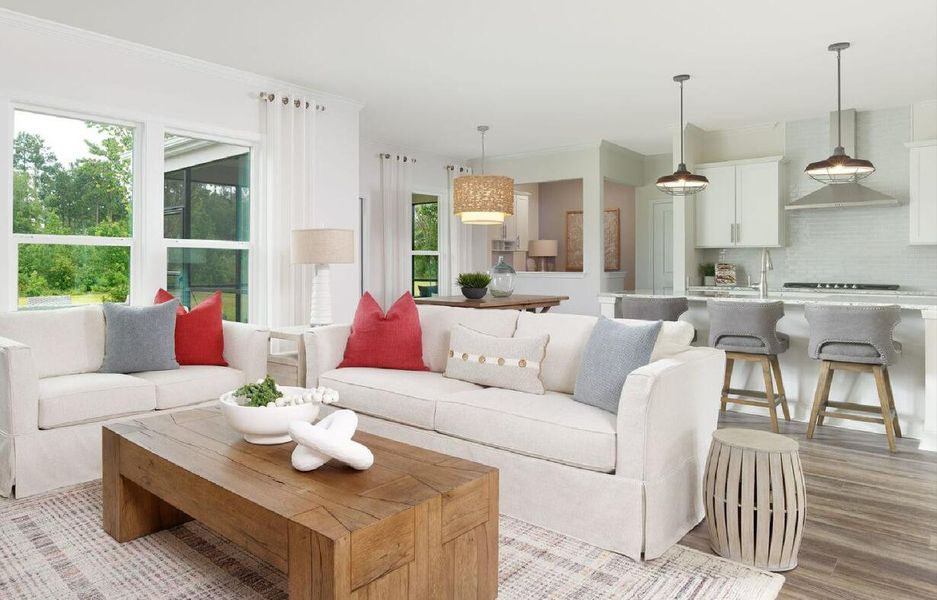 Furnished interior view inside a new home in Sea Island Preserve, Johns Island (Image 6). Furnished interior view inside a new home in Sea Island Preserve, Johns Island (Image 6).